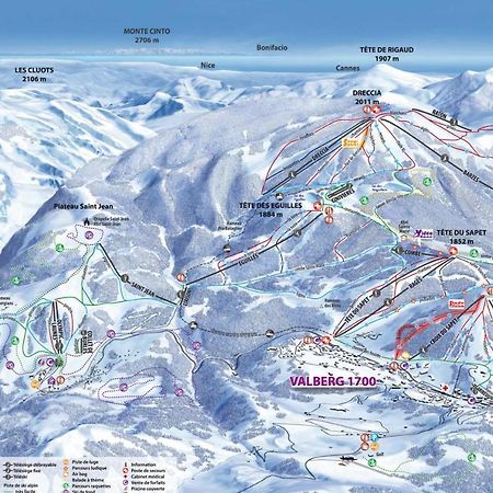 2 Room Apartment In The Center Close To The Slopes Valberg Exterior foto