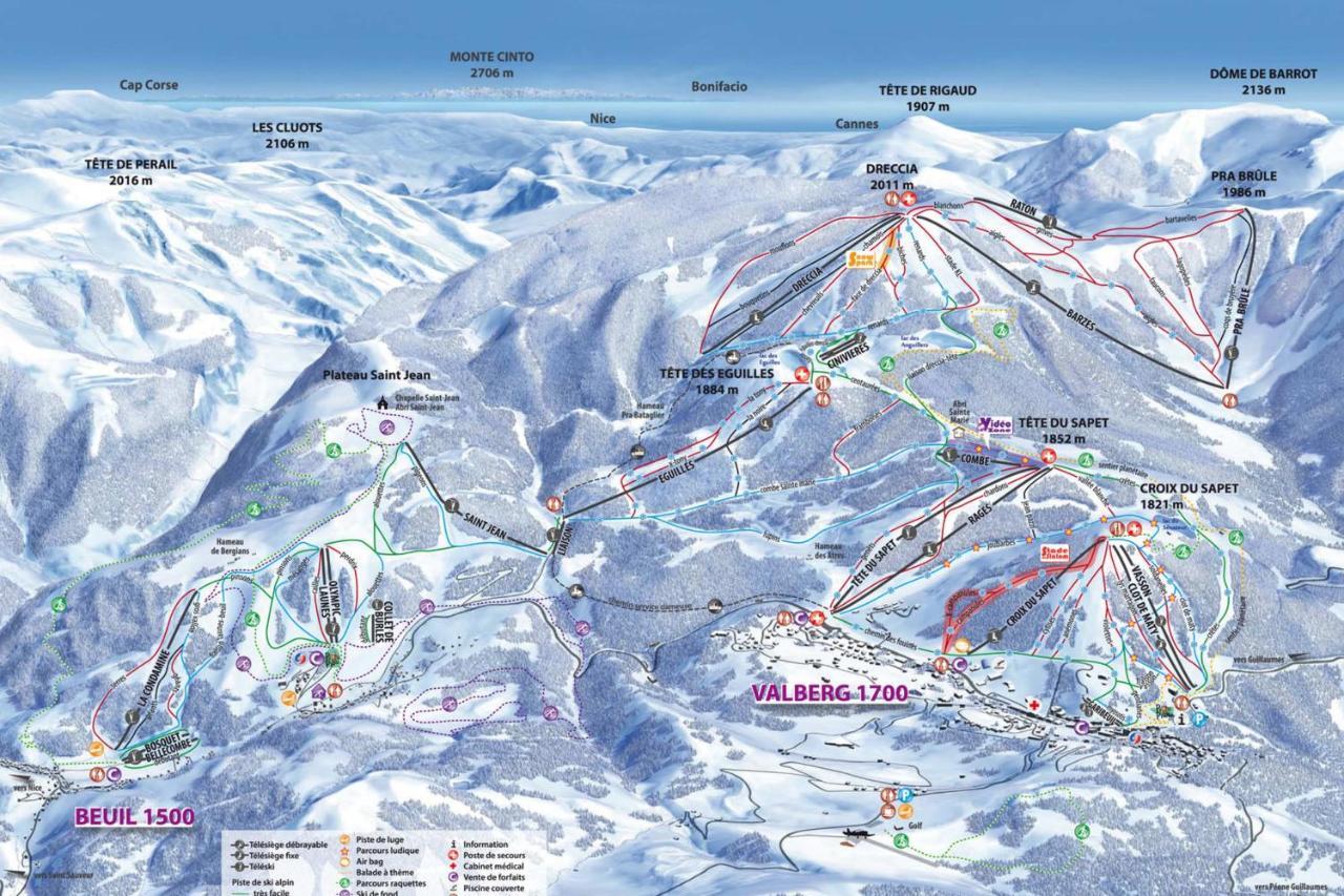 2 Room Apartment In The Center Close To The Slopes Valberg Exterior foto